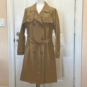 NWT Ava & Viv Size X (14W) trench coat raincoat khaki tan
Water resistant